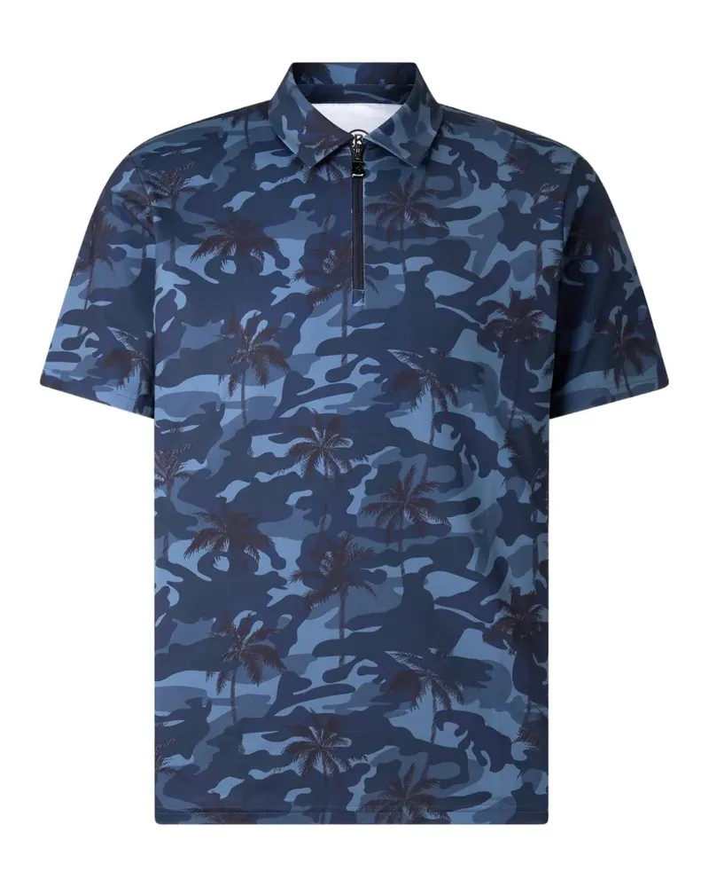 Bogner Taron Poloshirt mit Camouflage-Palmen-Print - Blau Blau