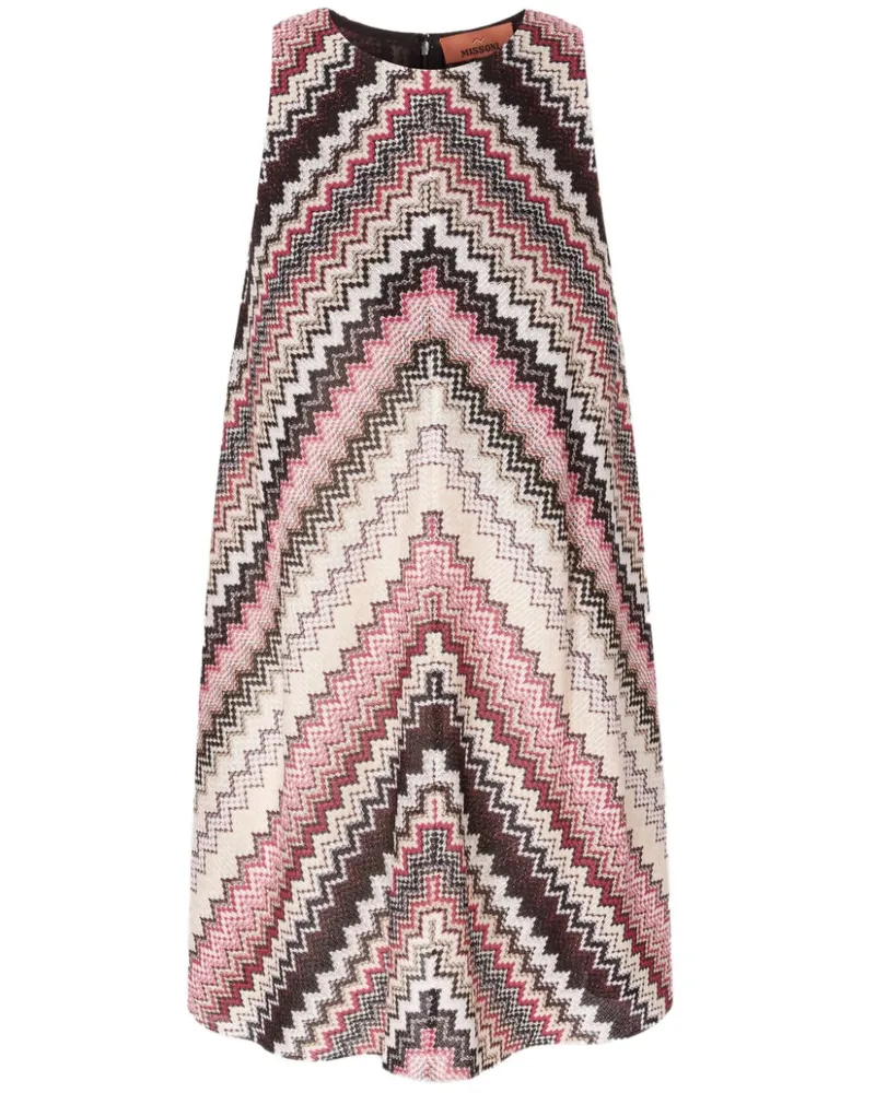 Missoni Minikleid in A-Linie - Rosa Rosa