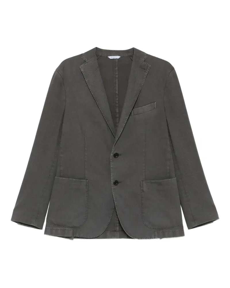 Boglioli K-jacket single-breasted patch-pocket blazer - Grau Grau