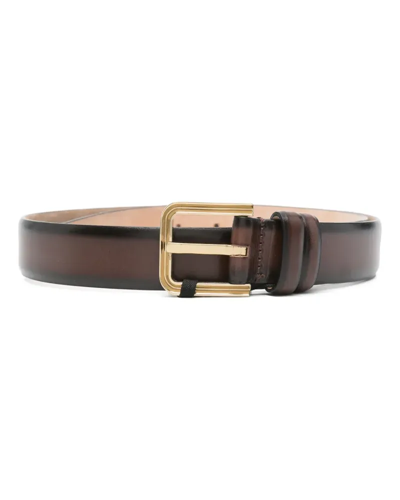 Max Mara Gürtel aus Leder - Schwarz Schwarz