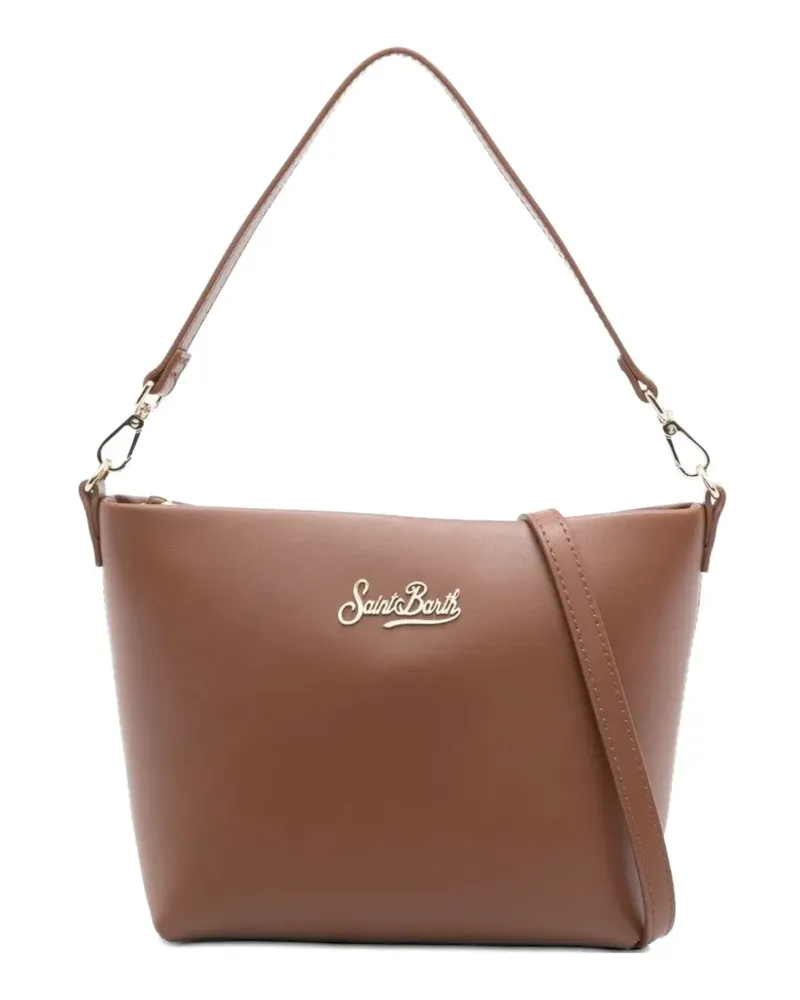 MC2 Saint Barth Aline hammered leather tote bag - Braun Braun