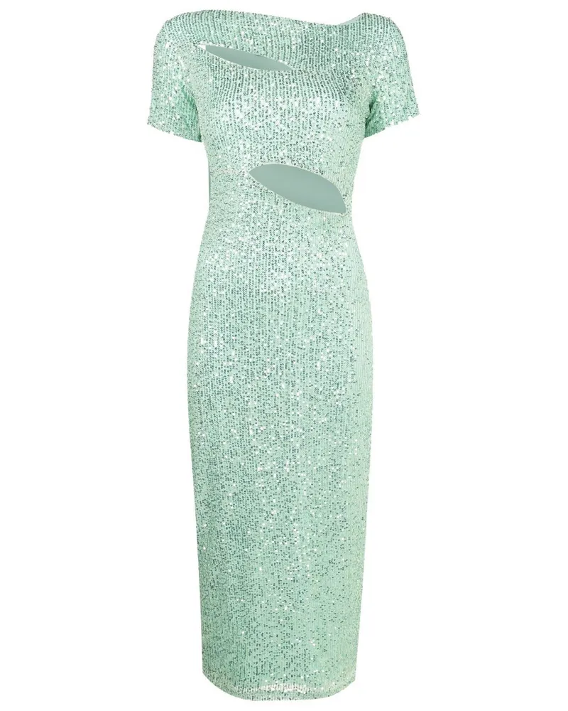 Gloria Coelho Minikleid mit Pailletten - Grün Grün
