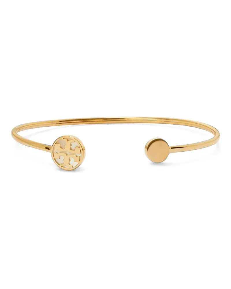 Tory Burch Icon mother-of-pearl cuff - Gold Gold