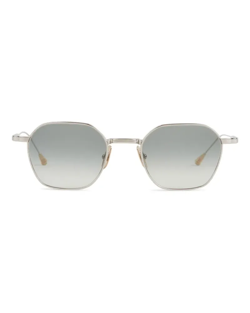 Lunetterie Générale Cavalier Seul hexagonal-frame sunglasses - Silber Silber