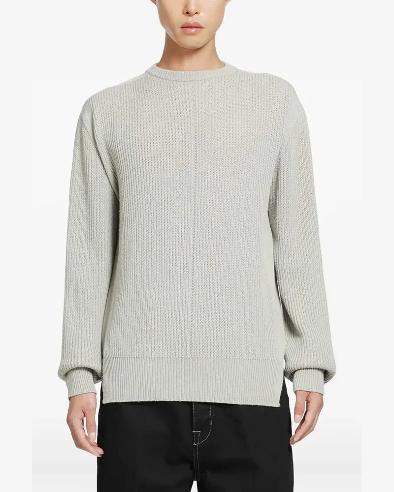 Rick Owens Fisherman ribbed-knit crew-neck sweater - Grau Grau