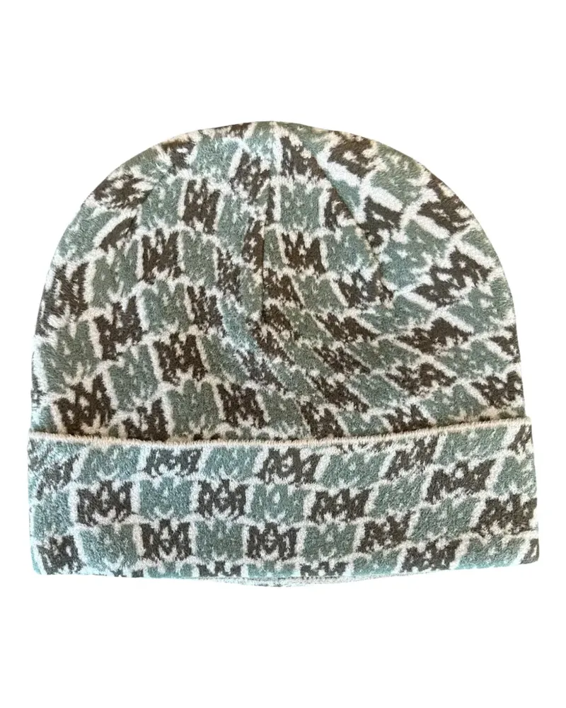 Amiri MA Swirl Beanie mit Logo-Muster - Nude Nude