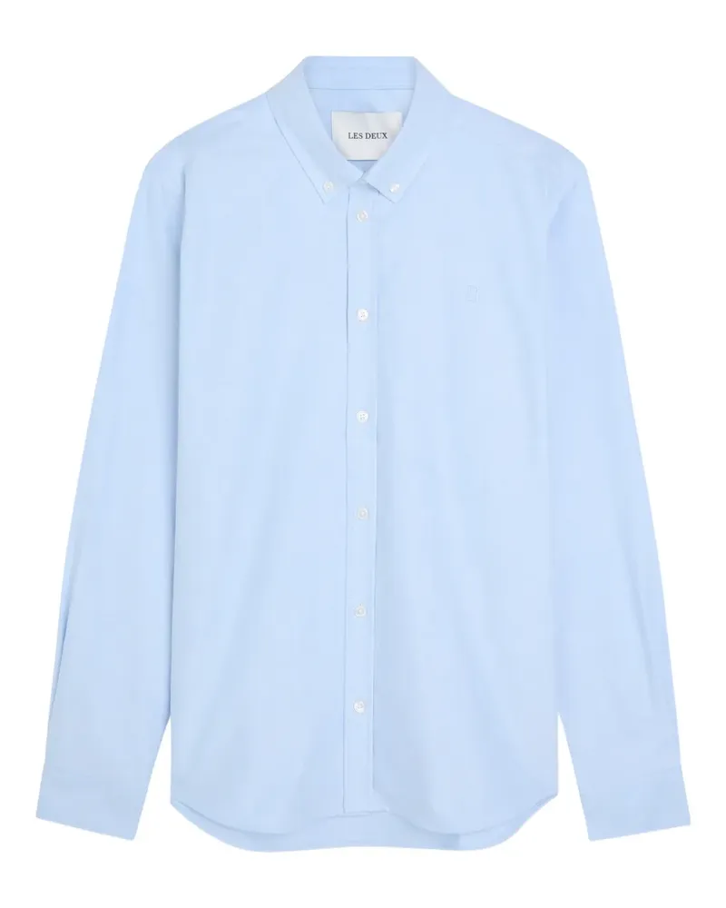 LES DEUX Geknöpftes Konrad Oxford-Hemd - Blau Blau