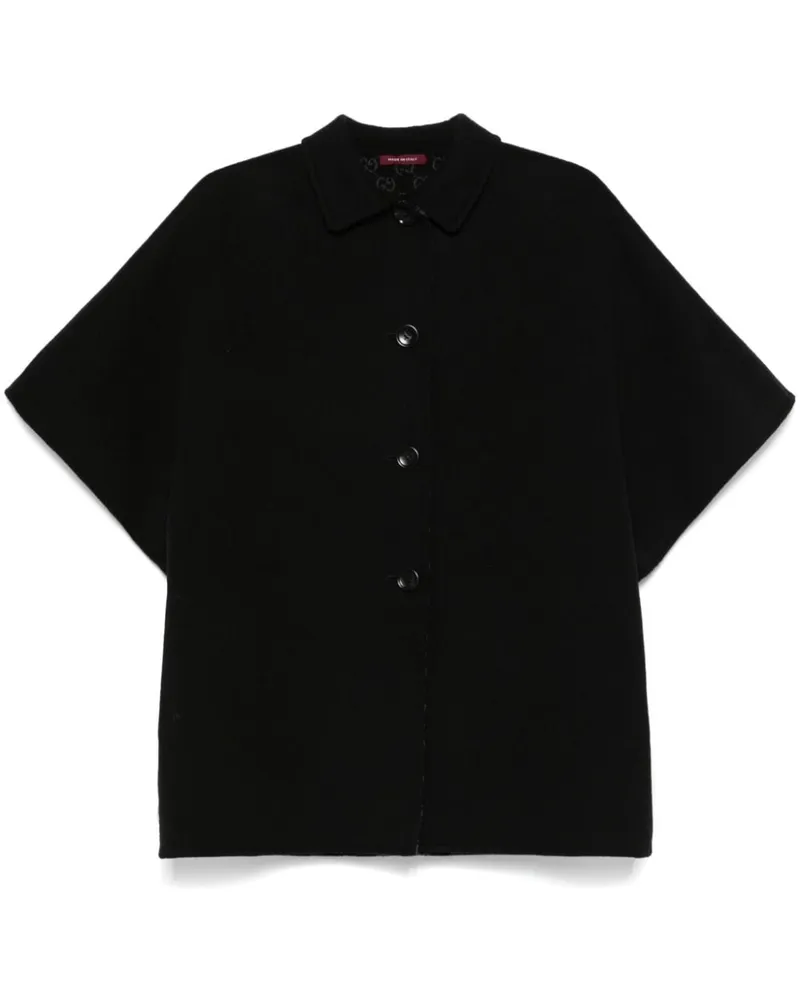 Gucci Wendbarer Mantel - Schwarz Schwarz