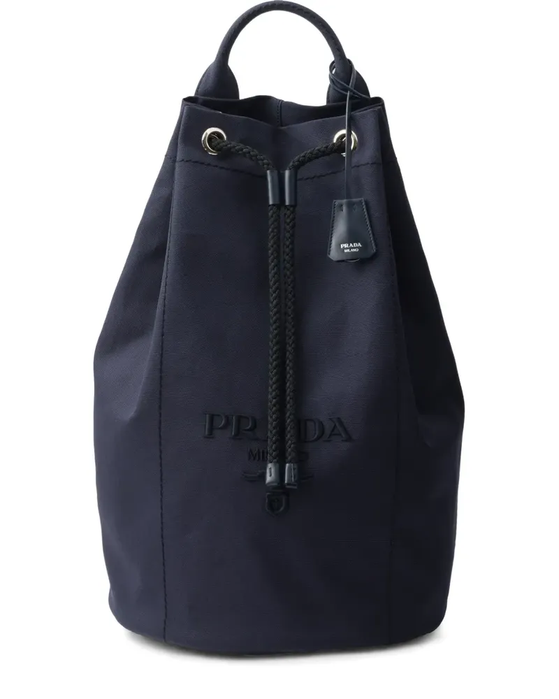 Prada Rucksack mit Kordelzug - Blau Blau