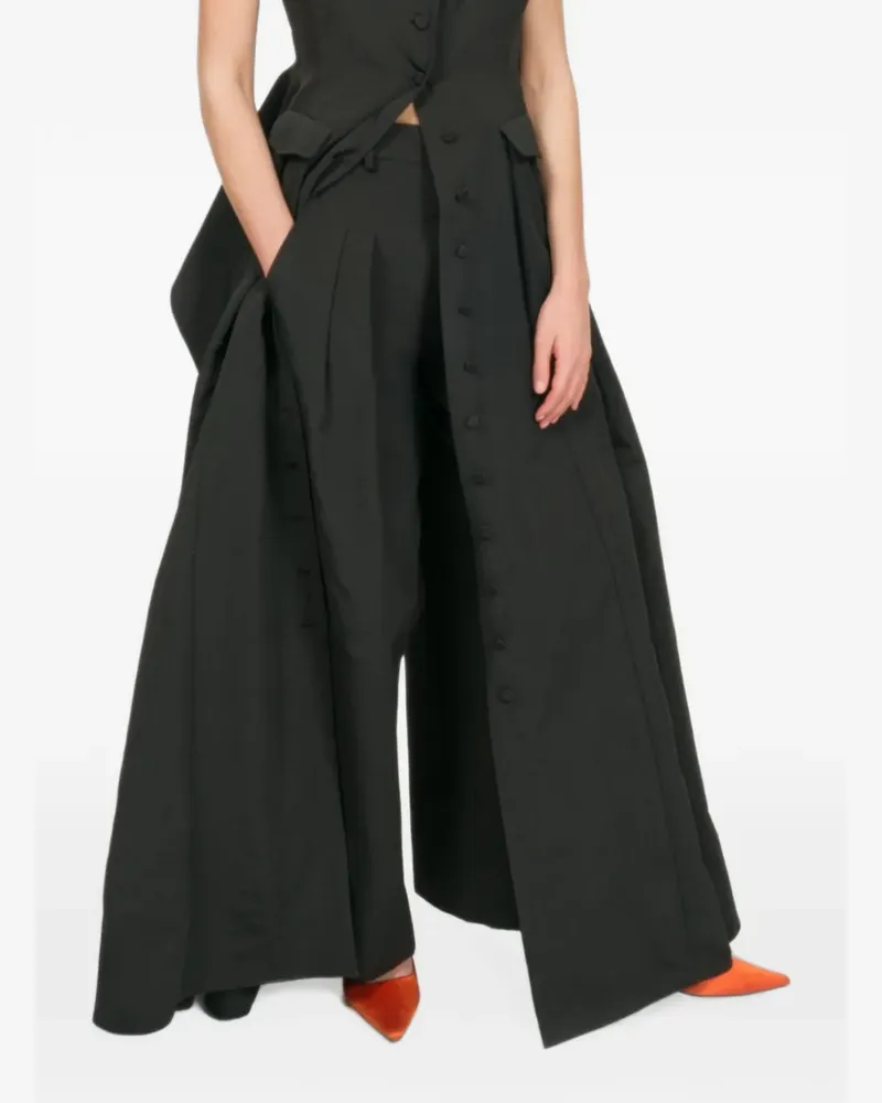 Rosie Assoulin Pleat Pleat trousers - Schwarz Schwarz