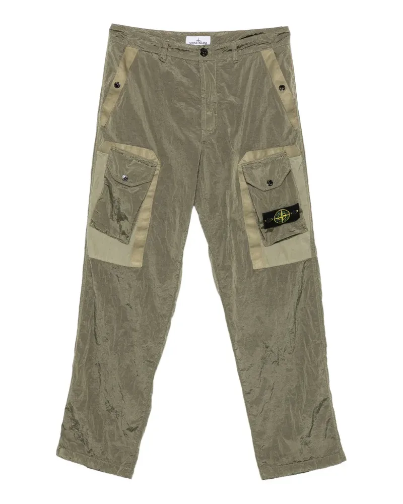 Stone Island logo-patch cargo pants - Grün Grün