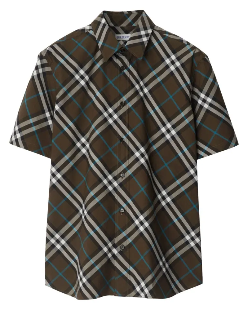 Burberry Hemd mit Karomuster - Braun Braun