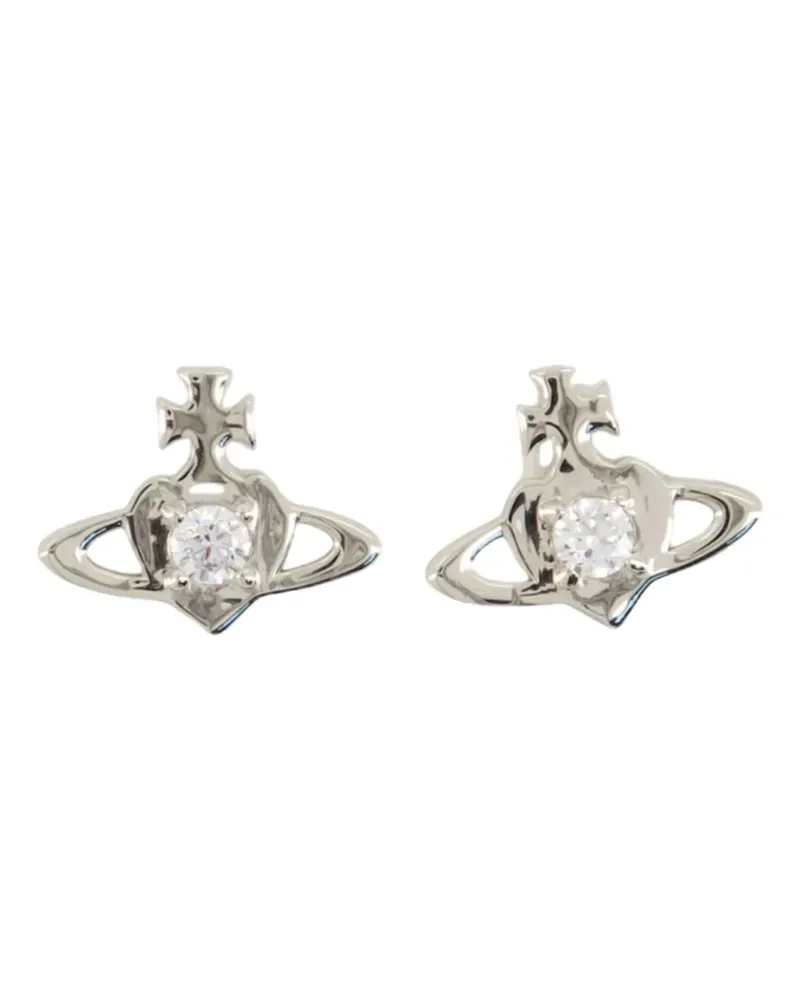 Vivienne Westwood Noella Ohrstecker mit Orb - Silber Silber
