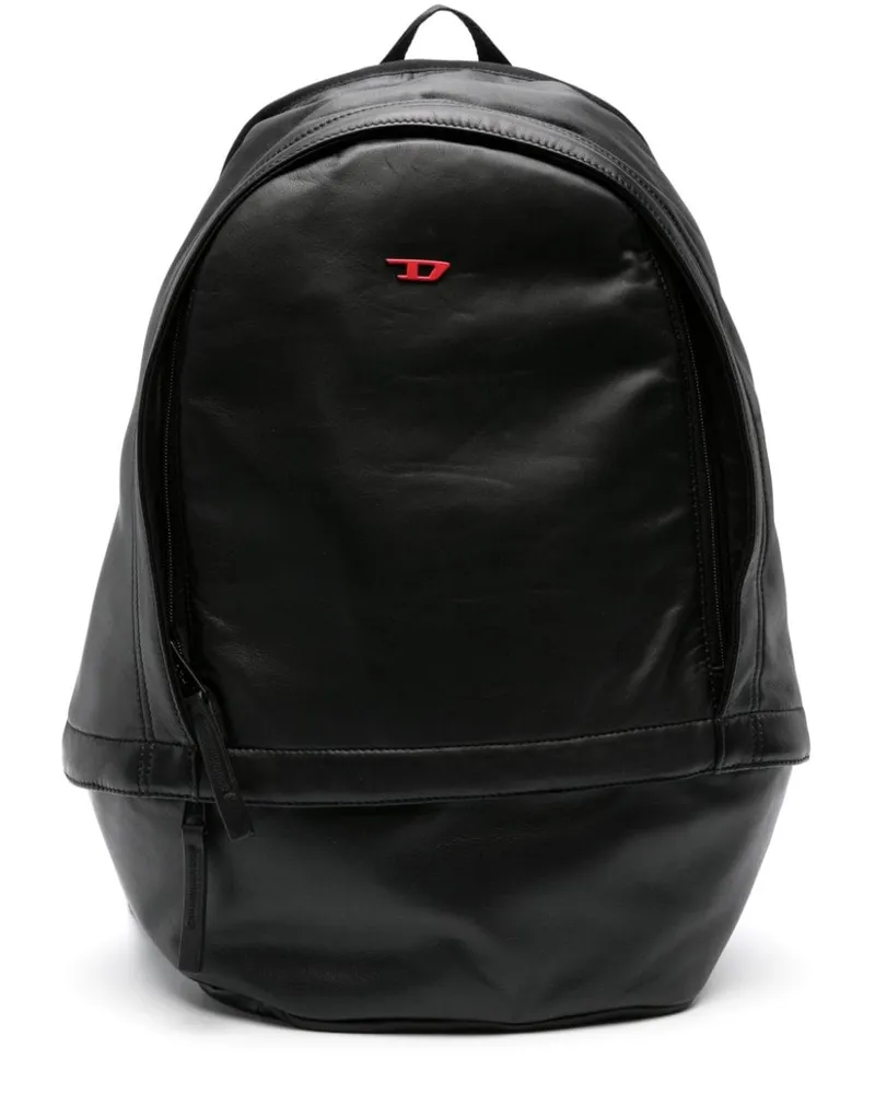 Diesel Rave Rucksack mit Logo-Schild - Schwarz Schwarz