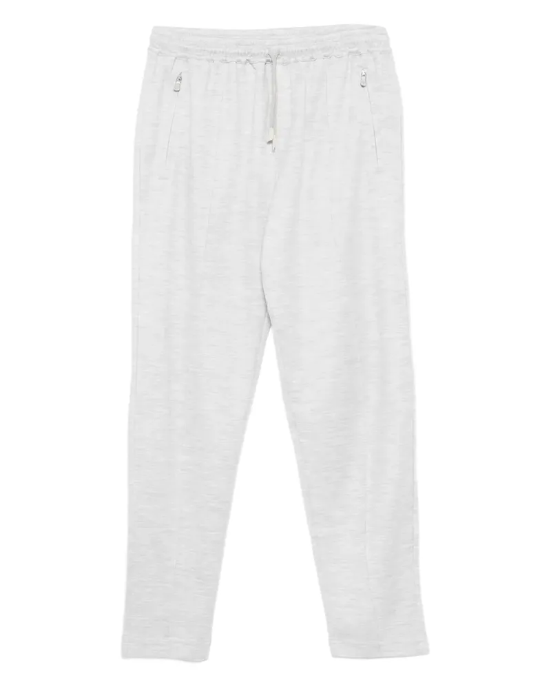 Eleventy Kordelzug-Hose mit Reißverschlusstaschen - Grau Grau