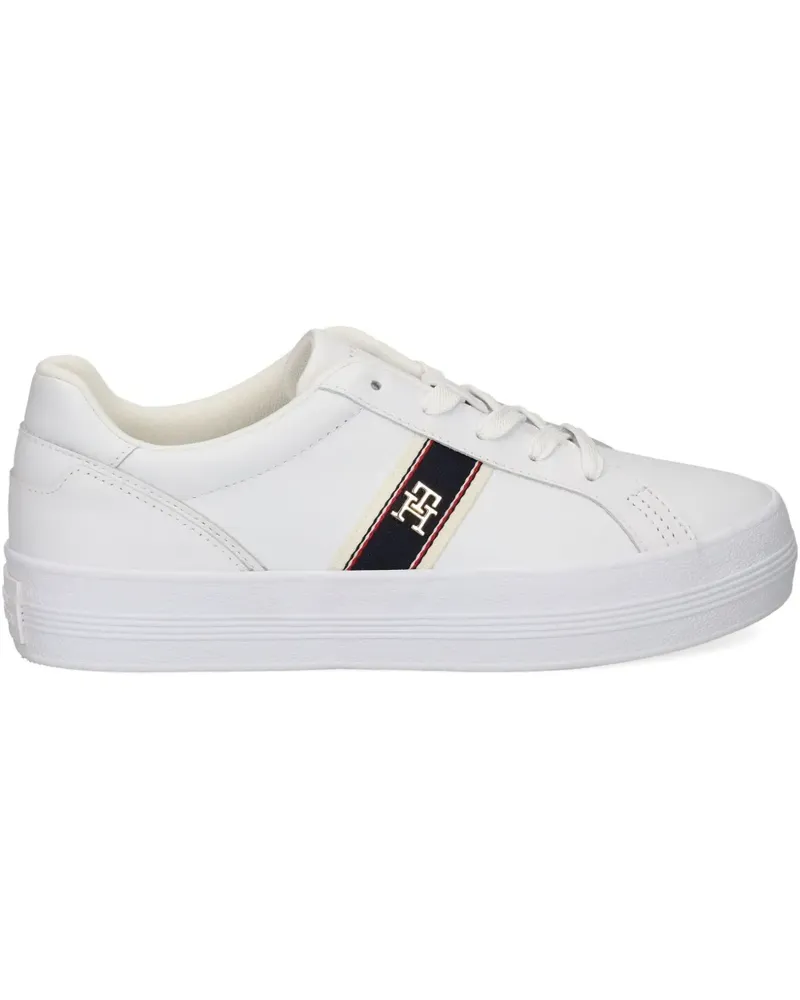 Tommy Hilfiger Sneakers mit Logo-Detail - Weiß Weiß