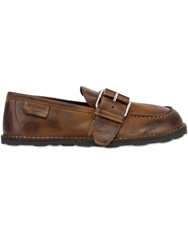 Moschino Loafer mit Schnalle - Braun Braun
