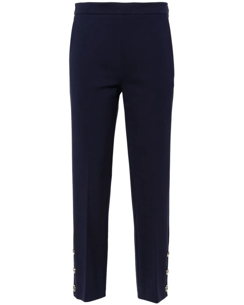 Twin-Set Cropped-Hose mit geradem Bein - Blau Blau