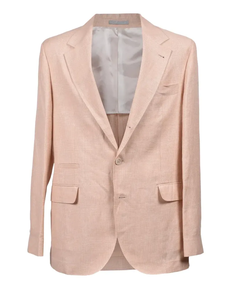 Brunello Cucinelli Anzug mit Prince of Wales-Karo - Rosa Rosa