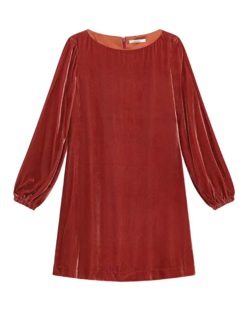 Maliparmi velvet-effect balloon-sleeve mini dress - Rot Rot