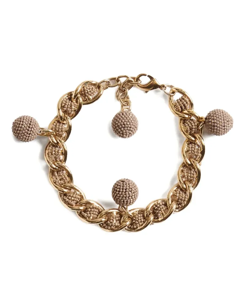 Fabiana Filippi Kettenarmband mit Perlen - Gold Gold