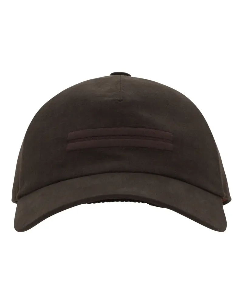 Ermenegildo Zegna logo-embroidered cap - Braun Braun
