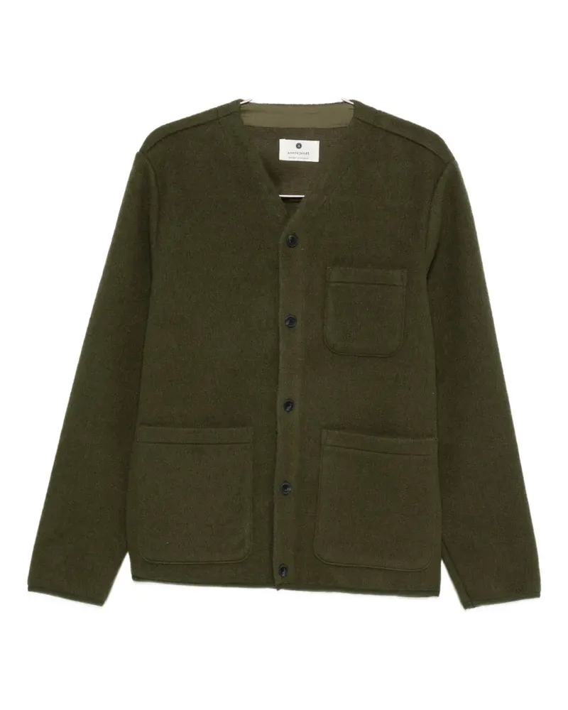 Anerkjendt button-front patch-pocket cardigan - Grün Grün