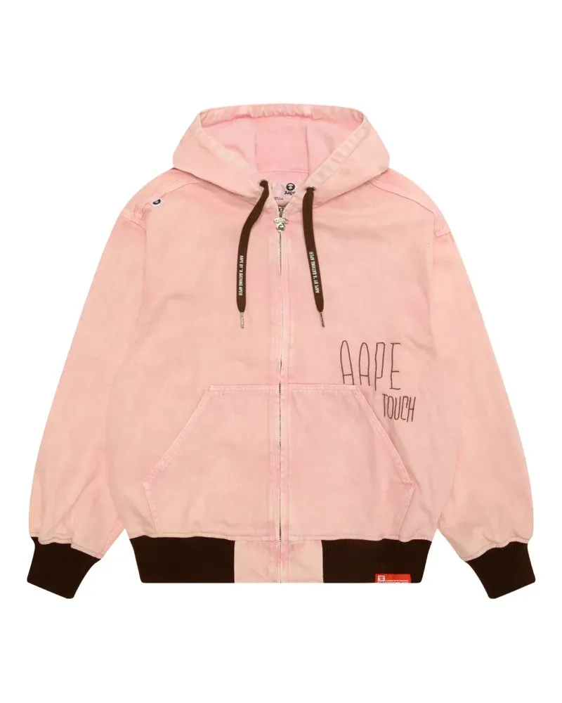 BAPE Kapuzenjacke mit Reißverschluss - Rosa Rosa