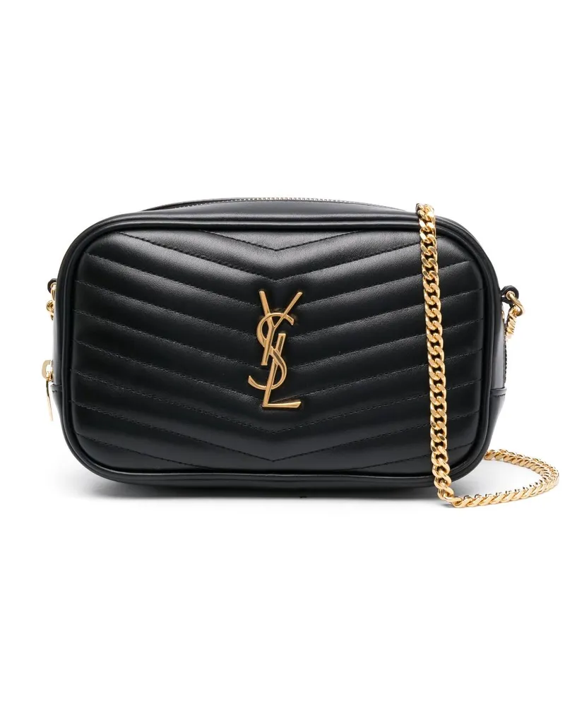 Saint Laurent Umhängetasche mit Logo-Schild - Schwarz Schwarz