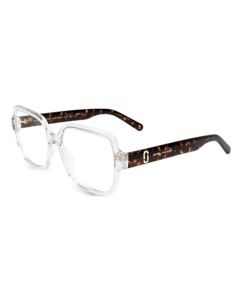 Marc Jacobs Eckige Brille in Schildpattoptik - Braun Braun