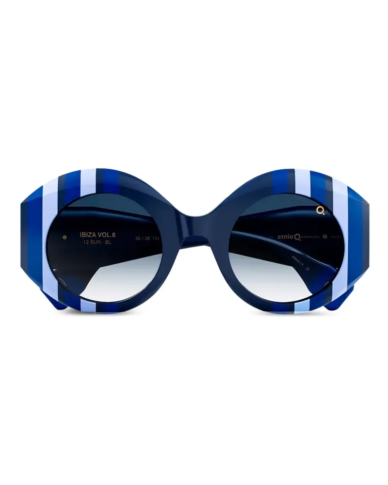 Etnia Barcelona Gestreifte Ibiza 12 Sonnenbrille - Blau Blau