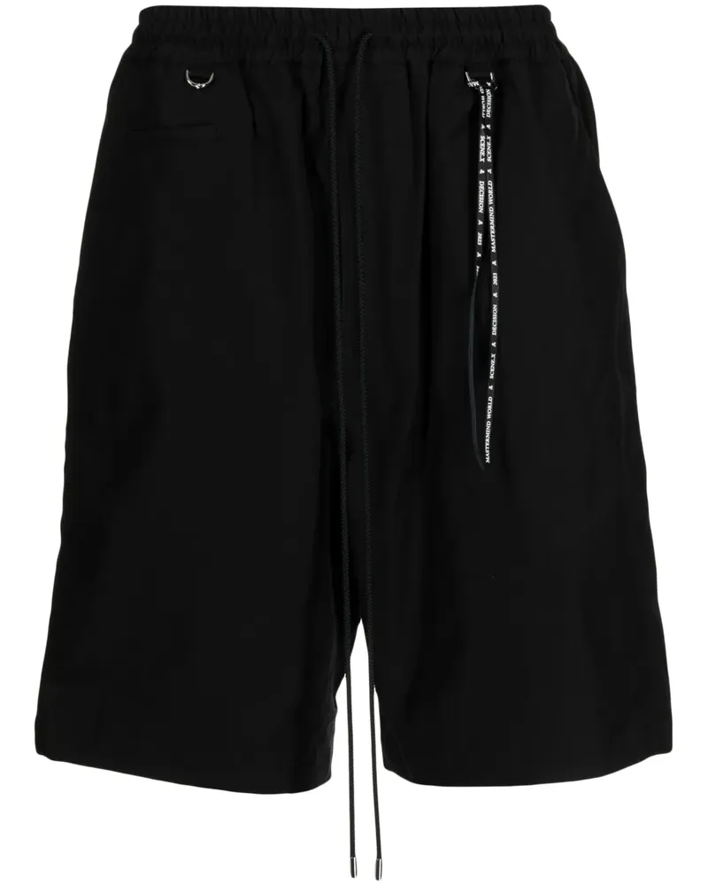 Mastermind World Bermudas mit Logo-Stickerei - Schwarz Schwarz