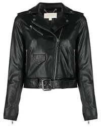 Michael Kors Cropped-Bikerjacke Schwarz