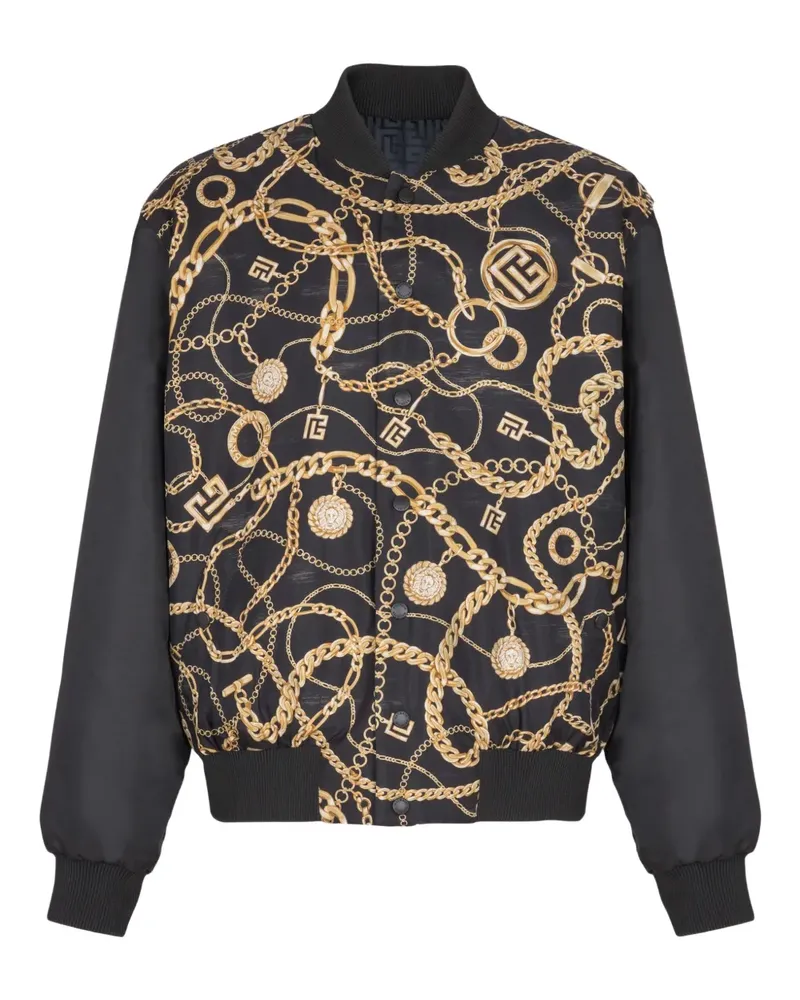 Balmain Wendbare Bomberjacke - Schwarz Schwarz