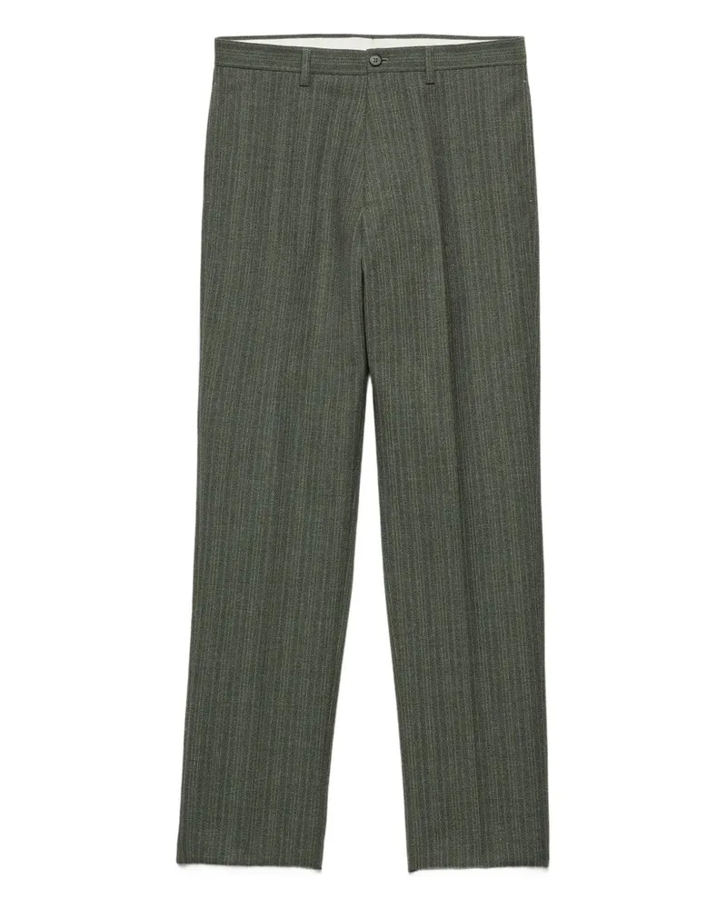 Prada Hose mit Nadelstreifen - Grün Grün