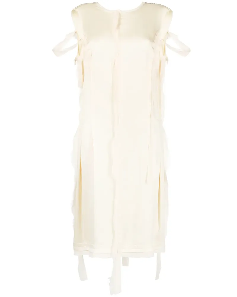 Maison Margiela Geripptes Midikleid - Nude Nude
