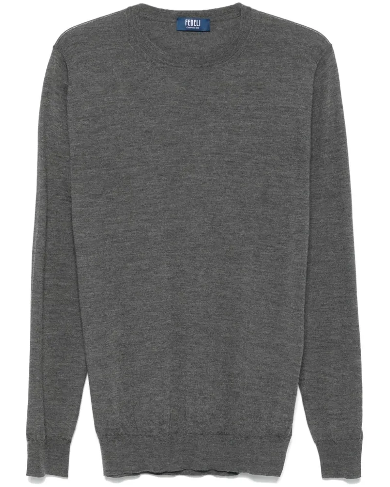 Fedeli Seta Pullover - Grau Grau