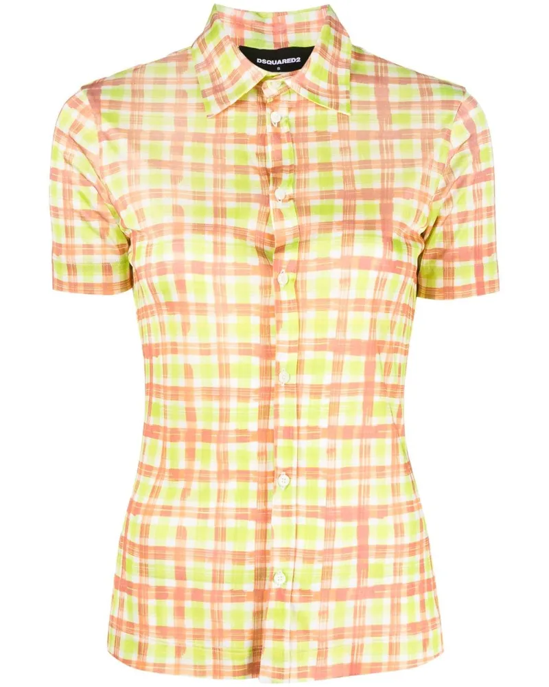 Dsquared2 Hemd mit Karomuster - Grün Grün