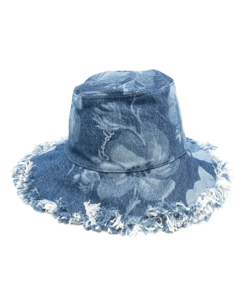 Fendi Fischerhut in Jeans-Optik - Blau Blau