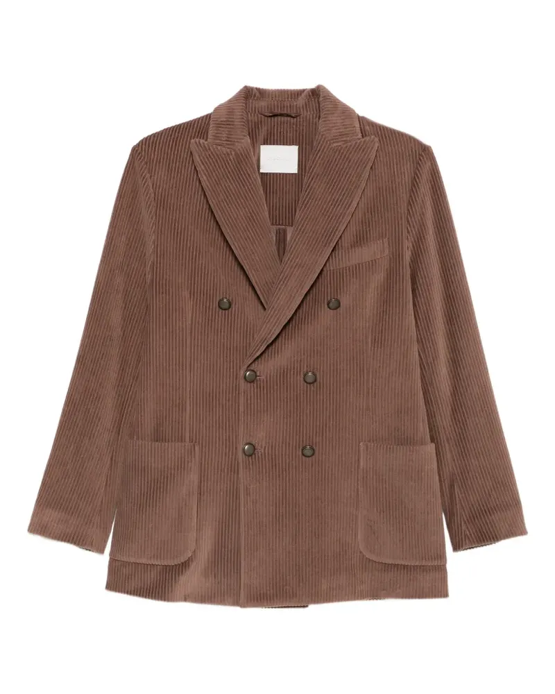 CIRCOLO 1901 double-breasted corduroy jacket - Braun Braun
