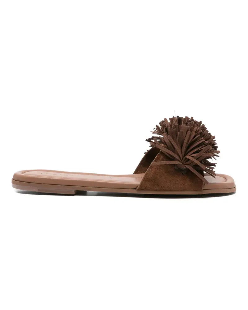 INUIKII Fringes Flower suede sandals - Braun Braun