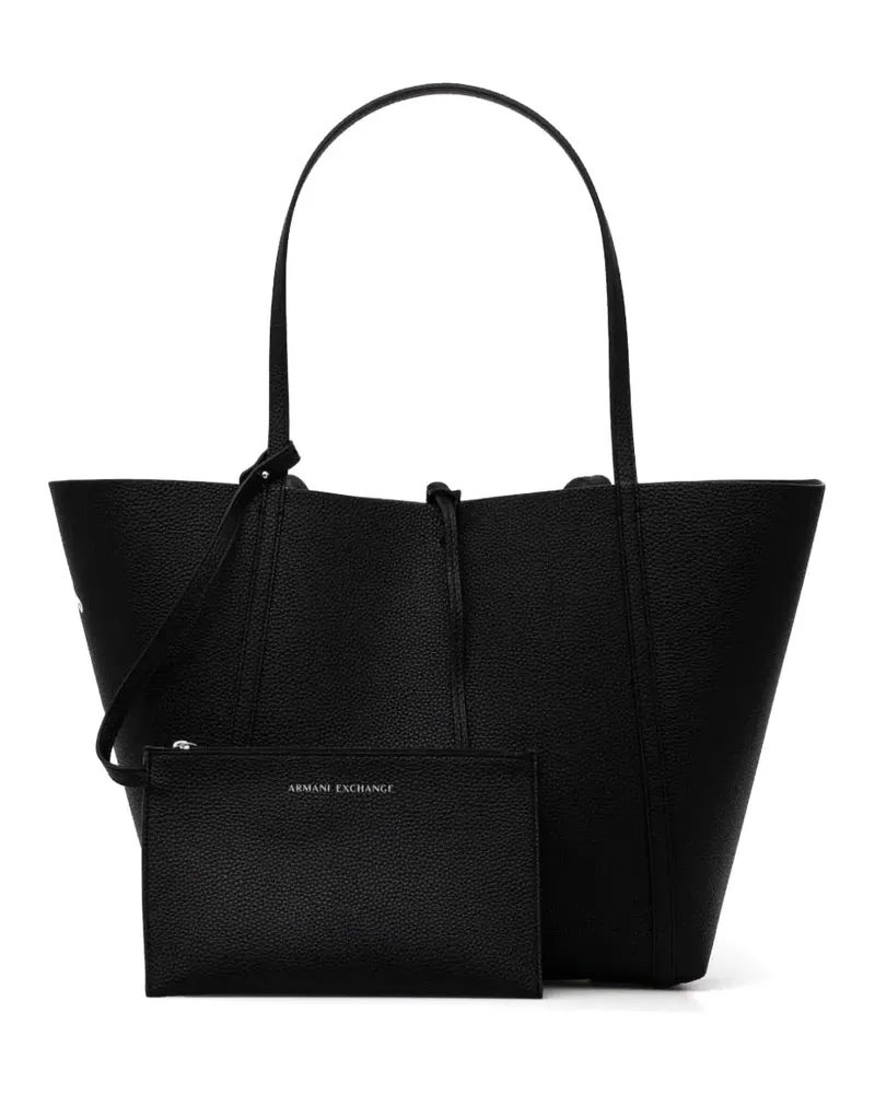 Armani Exchange Wendbare Handtasche - Schwarz Schwarz