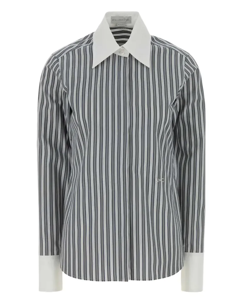 Stella McCartney Gestreiftes Hemd - Grau Grau