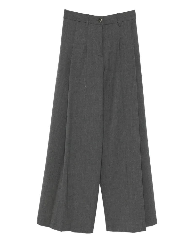 nine:inthe:morning Plissierte Palazzohose - Grau Grau