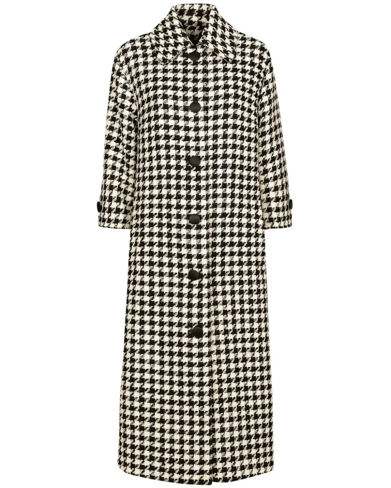 Dolce & Gabbana Trenchcoat mit Hahnentrittmuster - Schwarz Schwarz