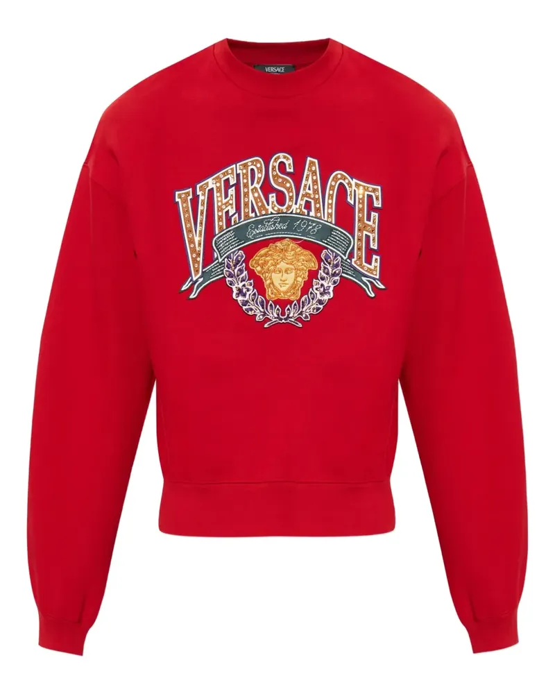 Versace Sweatshirt mit Medusa-Applikation - Rot Rot