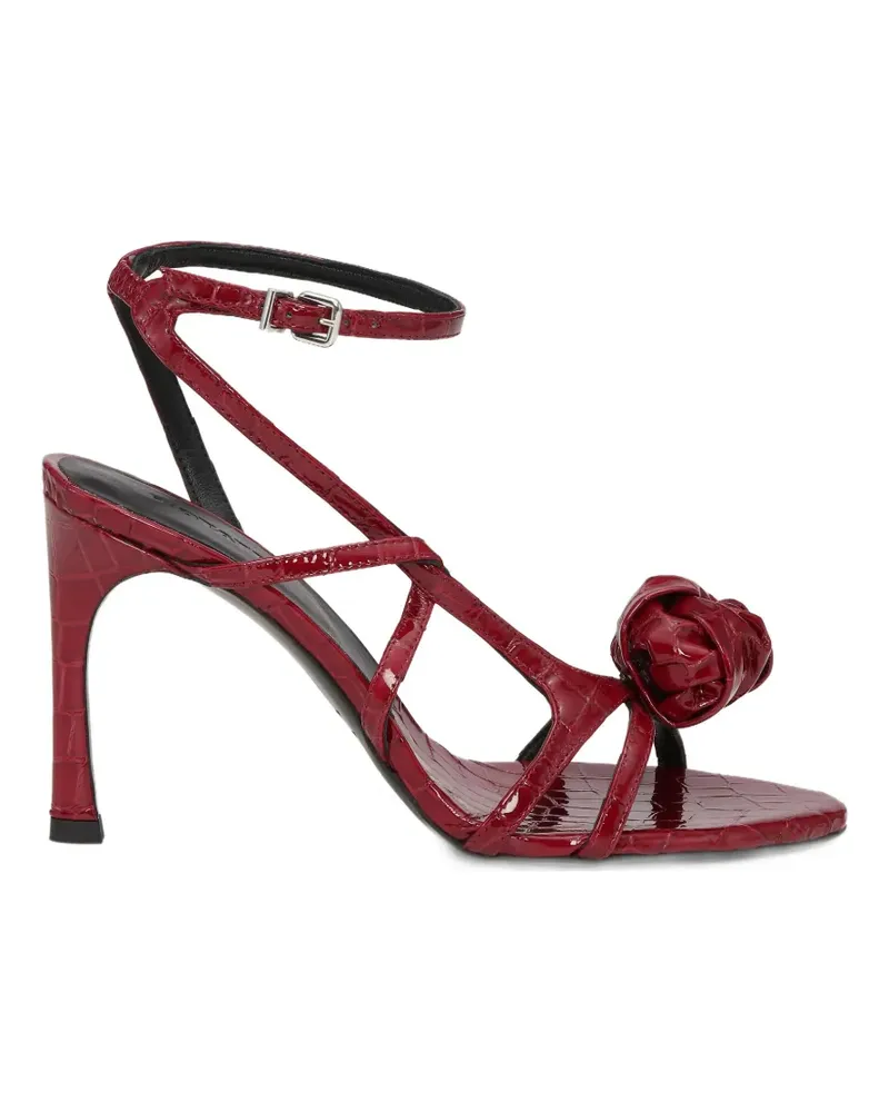 ROTATE Birger Christensen Sandalen mit Knotendetail Rot