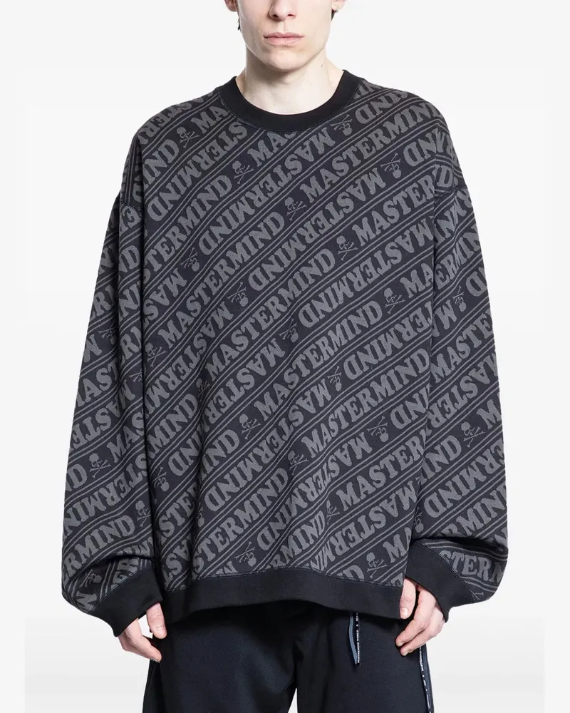 Mastermind World Sweatshirt mit Logo-Print - Schwarz Schwarz