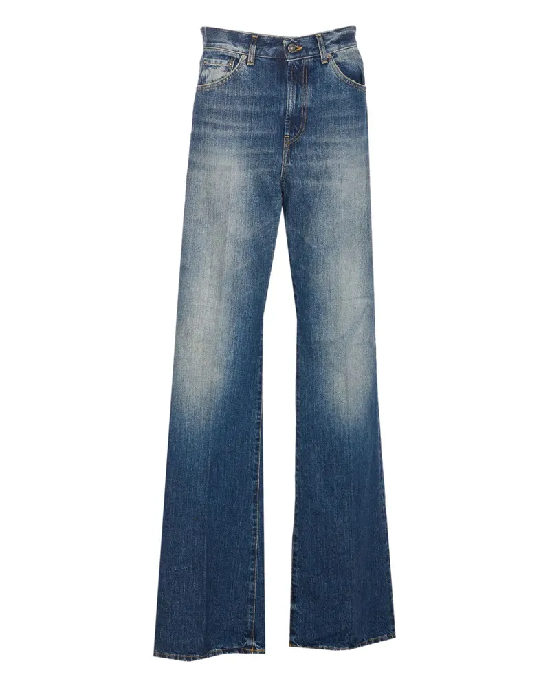 Dondup Ausgefranste Five-Pocket-Jeans - Blau Blau