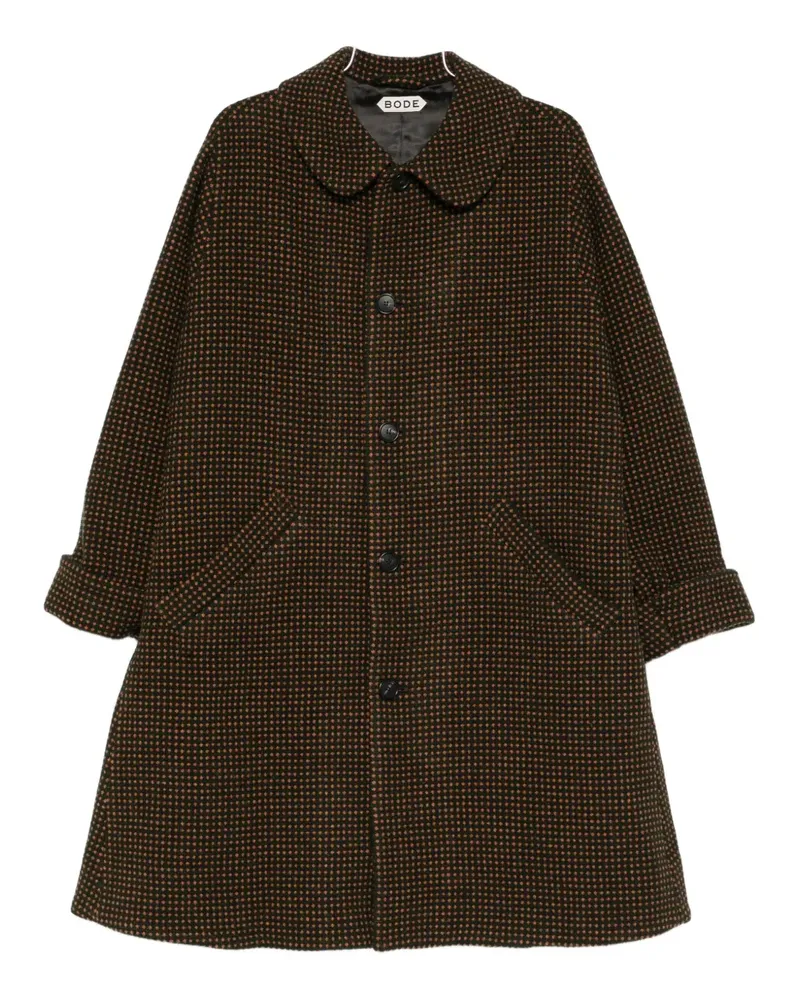 BODE Hedgerow buttoned coat - Grün Grün